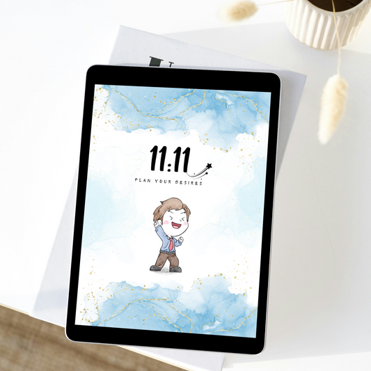 11:11 Digital Planner - Color - Chibi Style Boy